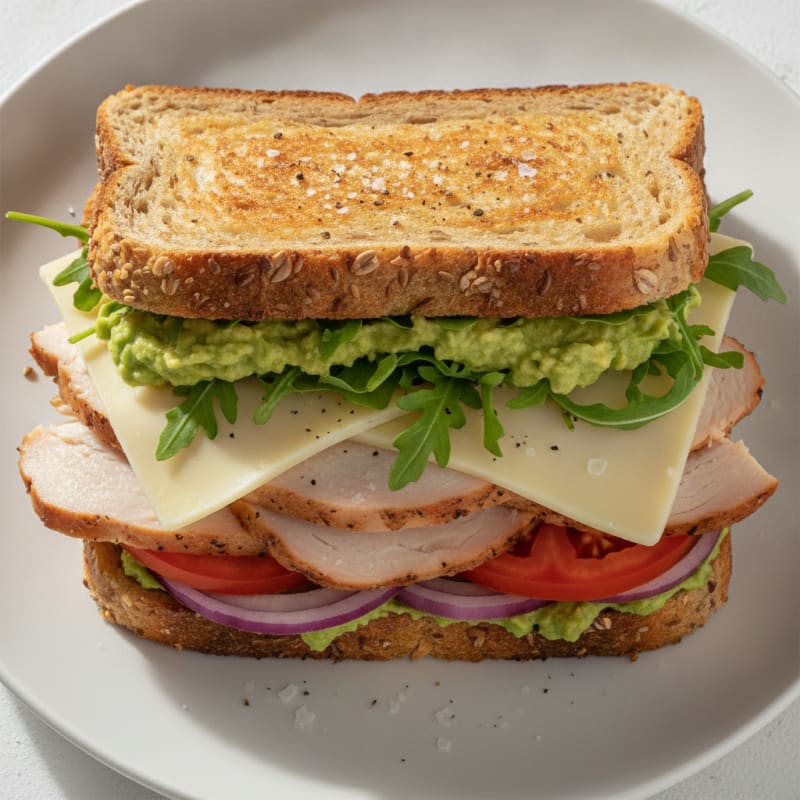 Classic Turkey and Provolone Sandwich