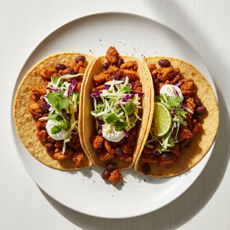 Smoky Jackfruit Tacos with Zesty Slaw