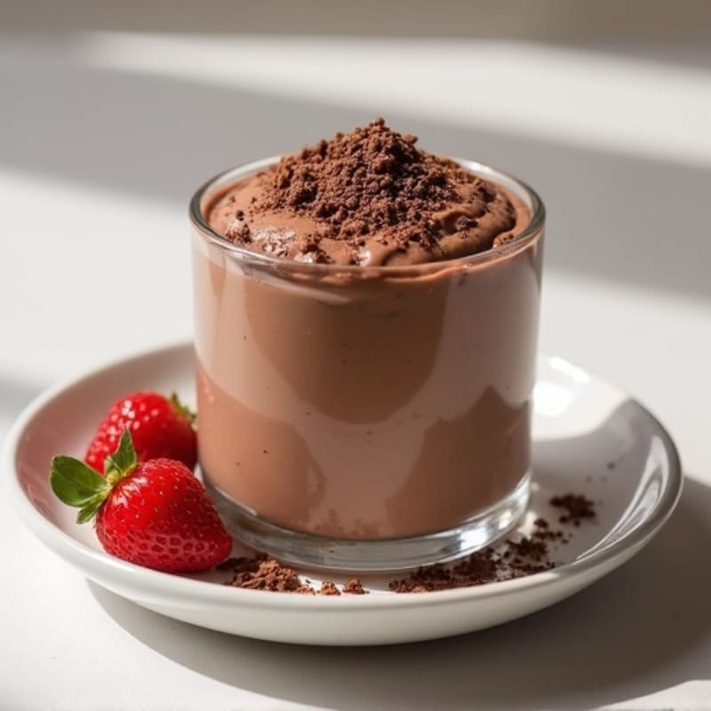 Silky Chocolate Protein Pudding with Greek Yogurt