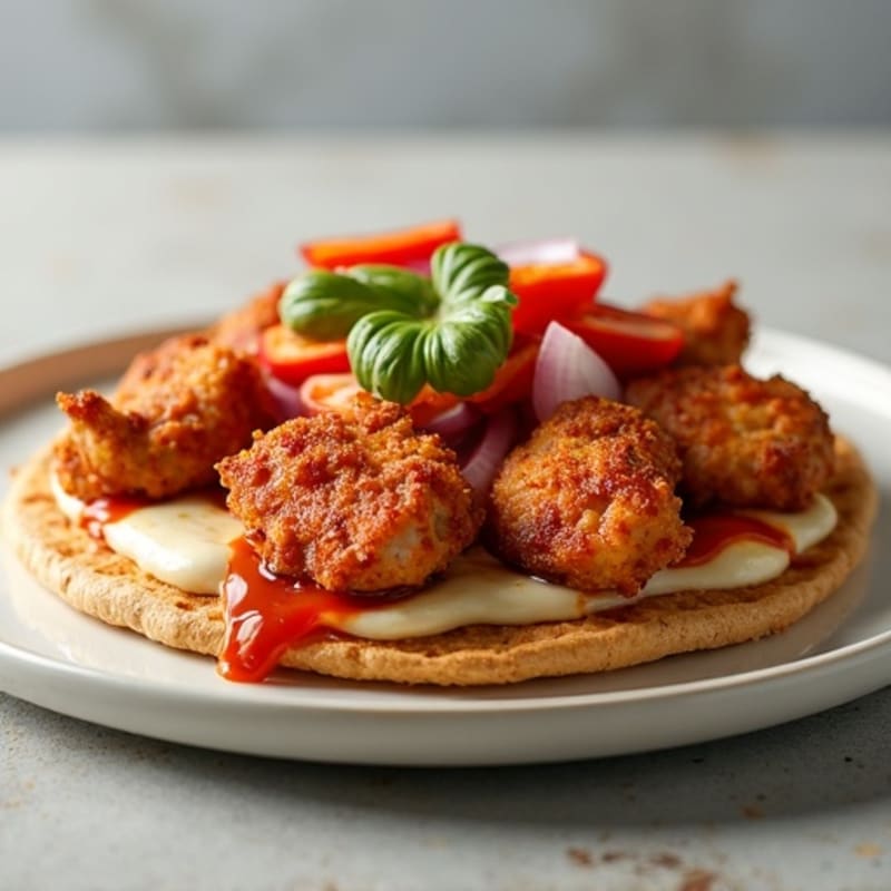 Crispy Chicken BBQ Flatbread