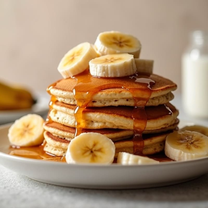 Caramelized Banana Protein Pancakes