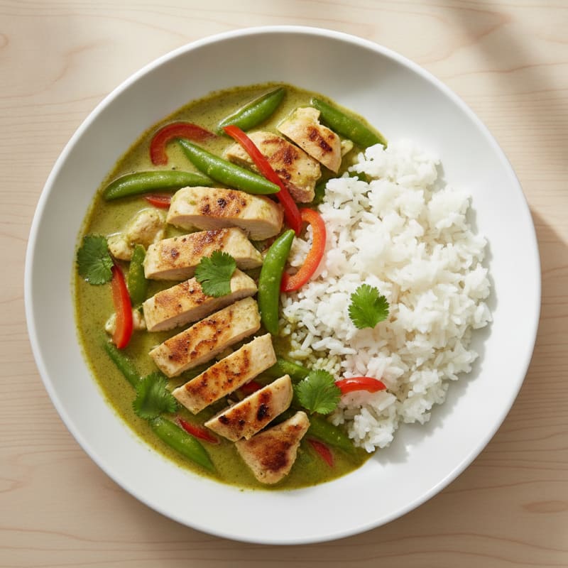 Thai Green Curry Chicken with Jasmine Rice