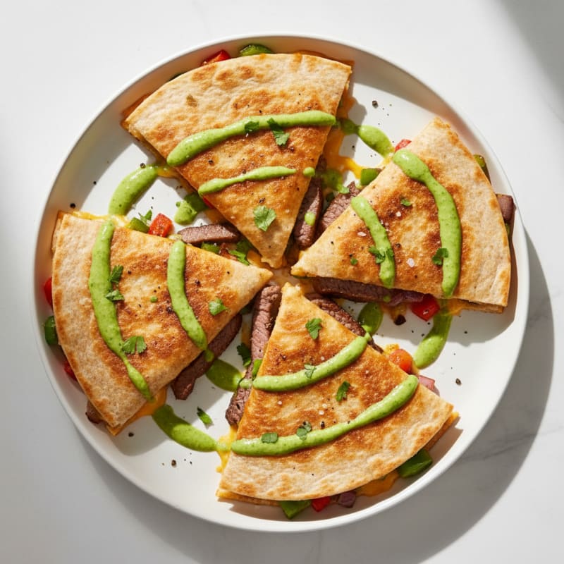 Crispy Chili-Lime Steak Quesadillas