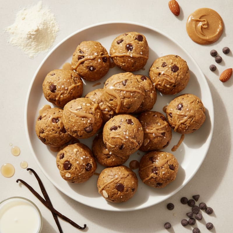 No-Bake Chocolate Chip Protein Bites