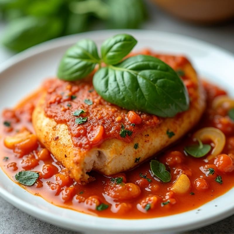 Healthy Spiced Chicken with Creamy Tomato Sauce