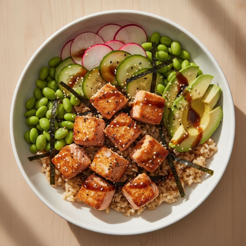Salmon Sushi Rice Bowl