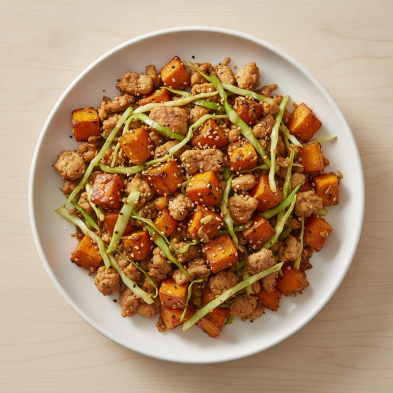 Ground Chicken and Sweet Potato Bowl