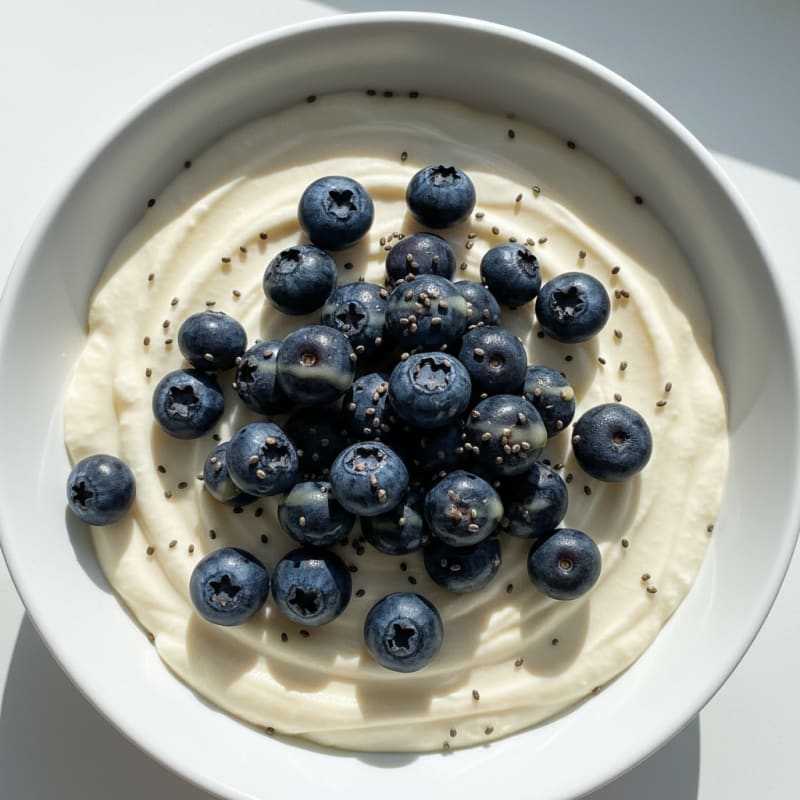 Silky Greek Yogurt Protein Pudding with Berries