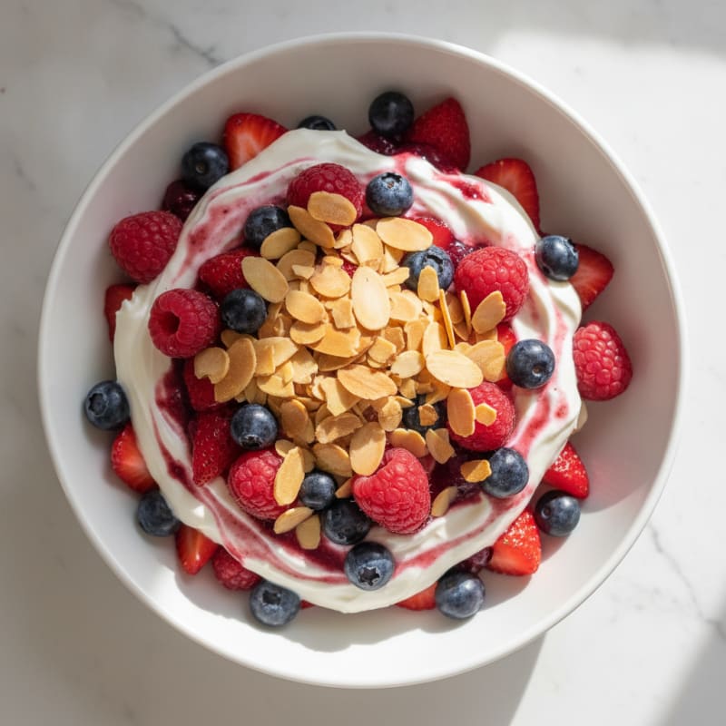 Creamy Greek Yogurt Protein Parfait with Mixed Berries