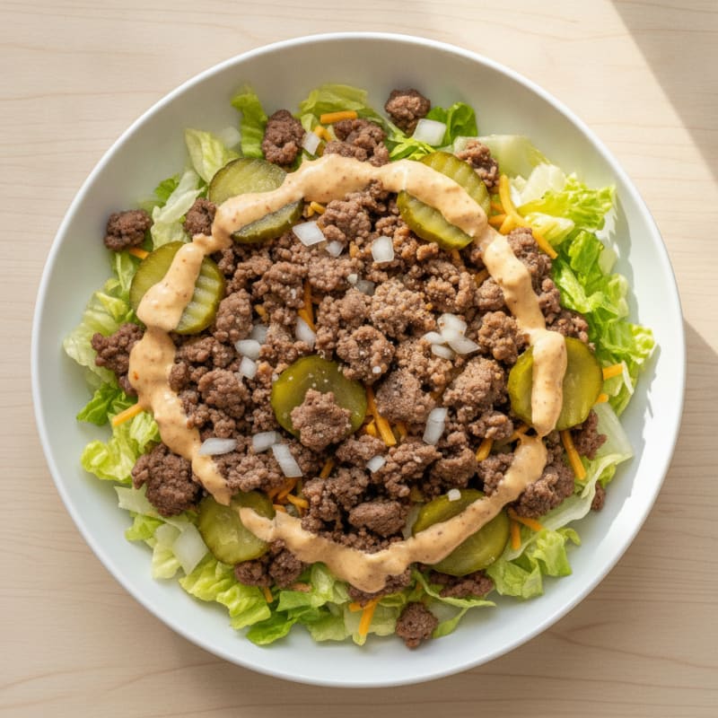 Big Mac Deconstructed Burger Bowl