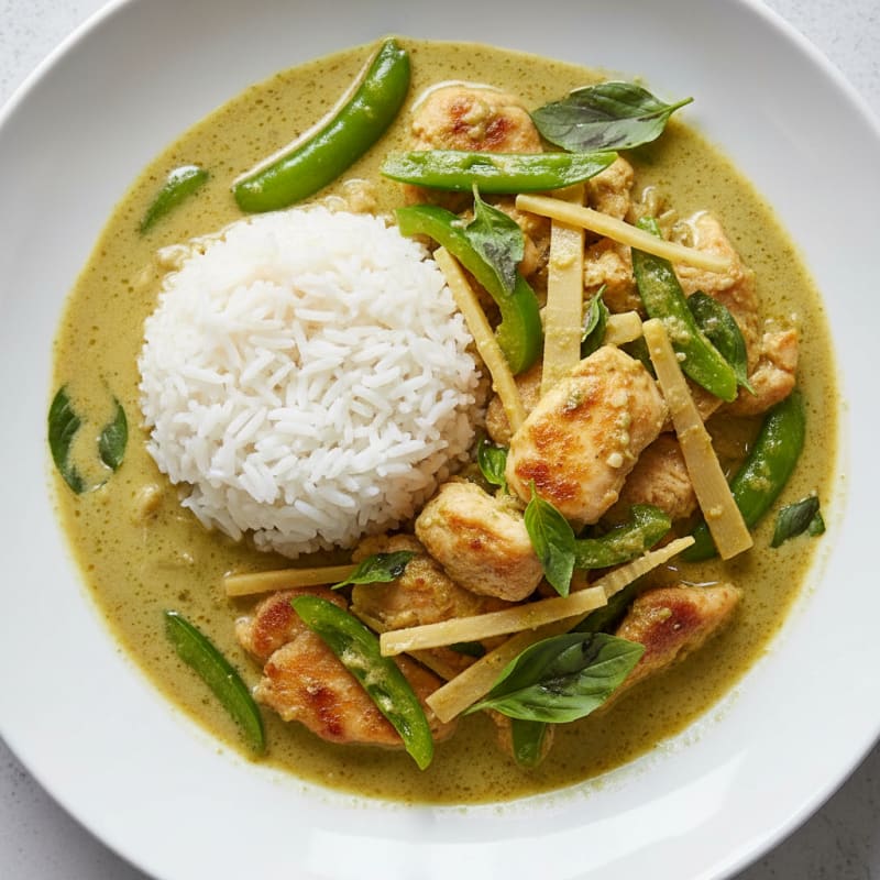 Thai Green Curry Chicken with Jasmine Rice