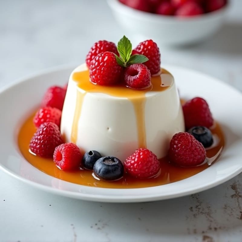 Silky Greek Yogurt Protein Mousse with Fresh Berries