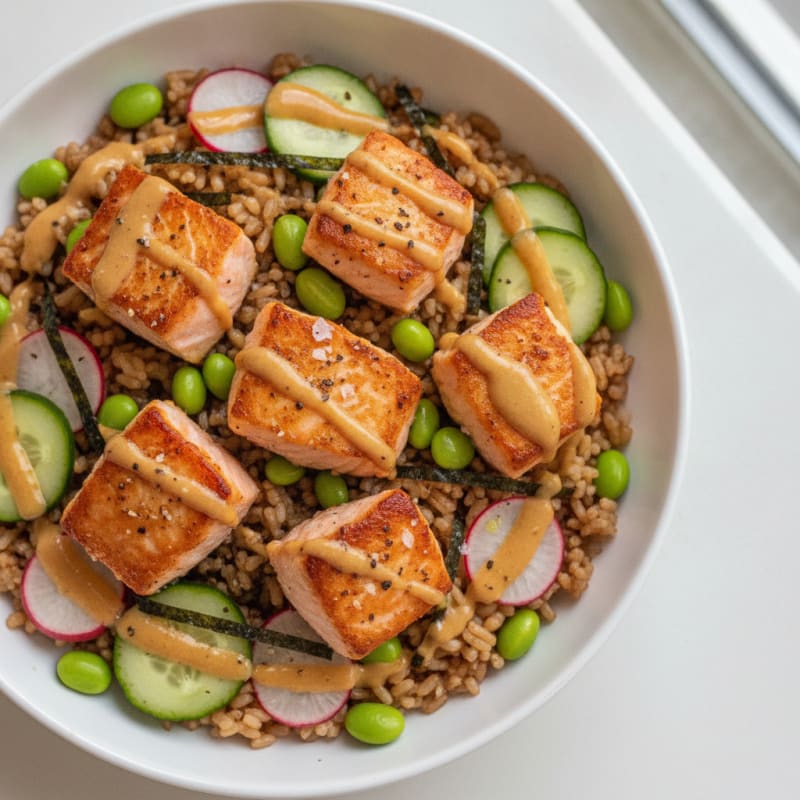 Salmon Sushi Rice Bowl