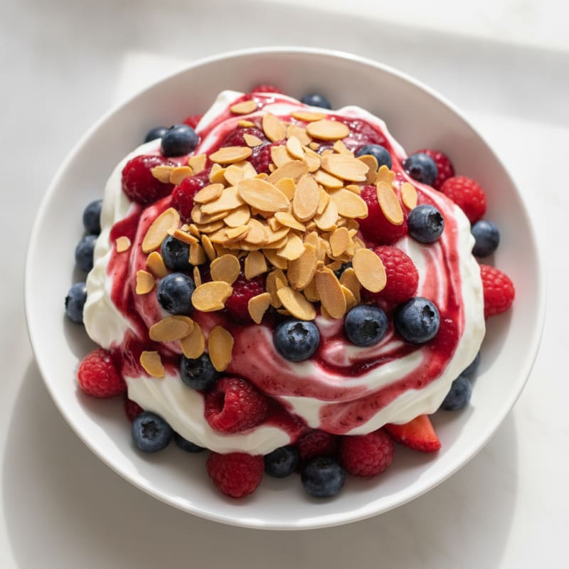Creamy Greek Yogurt Protein Parfait with Mixed Berries