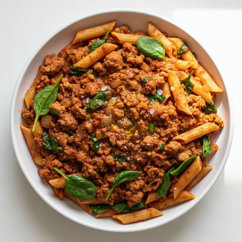 Ground Turkey Marinara Protein Pasta