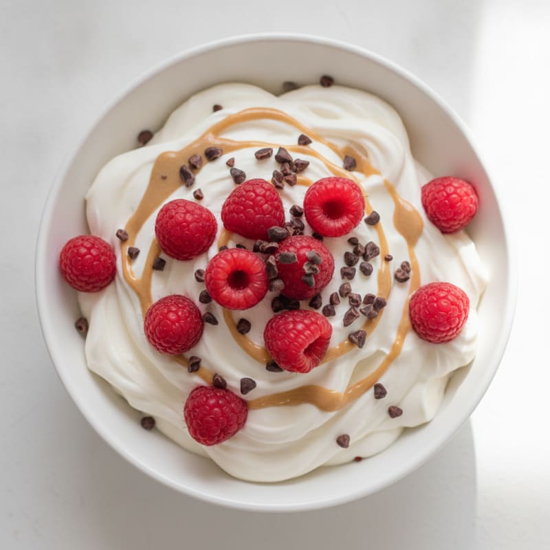 Silky Greek Yogurt Protein Mousse with Berries