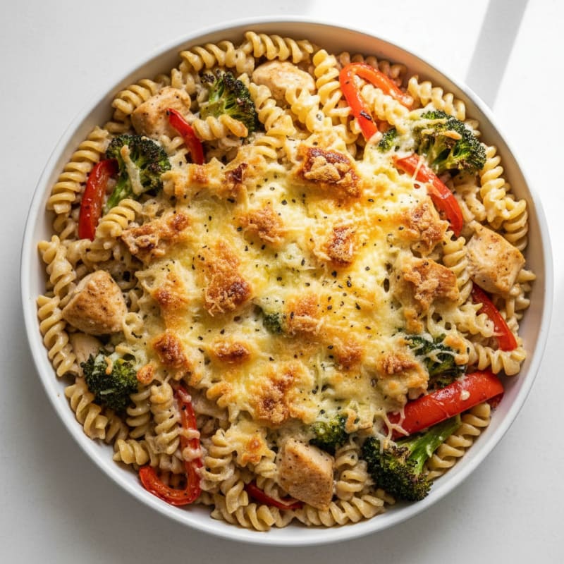 Creamy Roasted Vegetable Pasta Bake