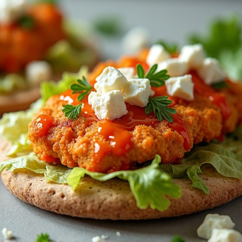 Crispy Buffalo Chicken Flatbread