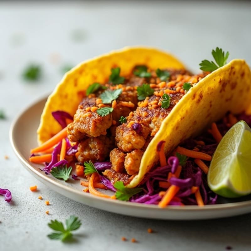 Smoky Jackfruit Tacos with Fresh Cabbage Slaw