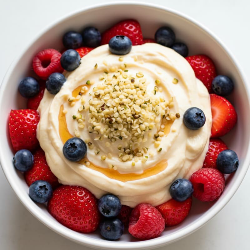 Creamy Vanilla Tofu and Berry Parfait