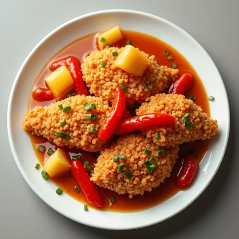 Crispy Baked Sweet and Sour Chicken