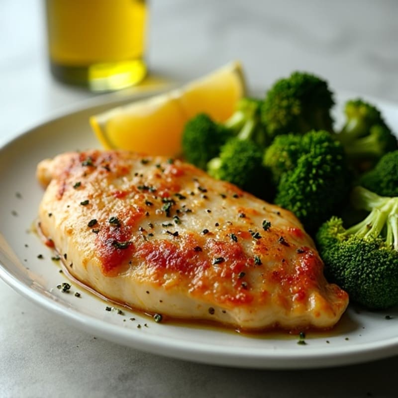 Sheet Pan Lemon Herb Chicken Thighs with Crispy Broccoli
