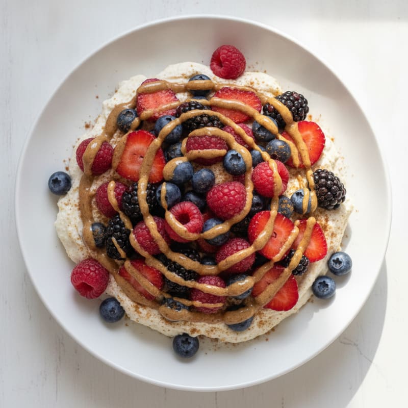 Creamy Greek Yogurt Protein Mousse with Berries