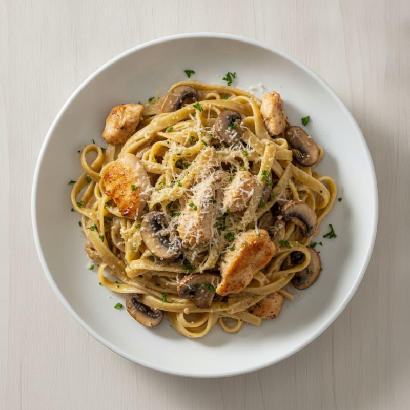 Truffle Mushroom Tagliatelle with Parmesan