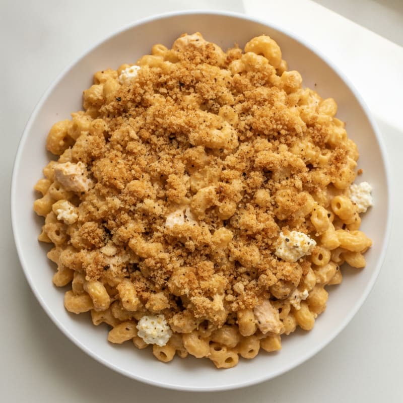 Baked Macaroni and Cheese with Toasted Breadcrumbs