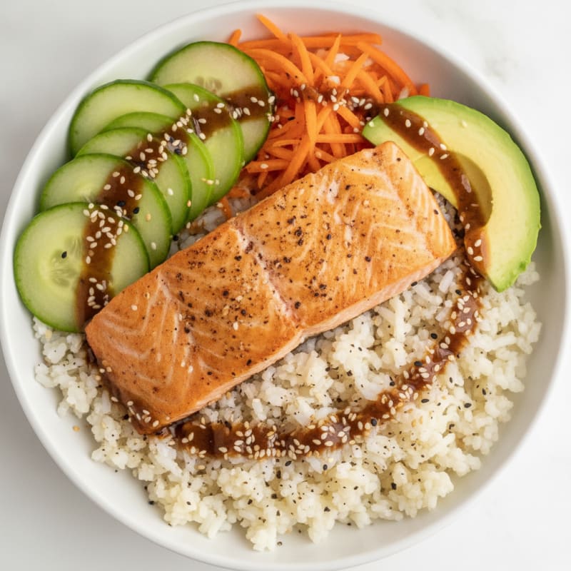 Salmon Sushi Rice Bowl