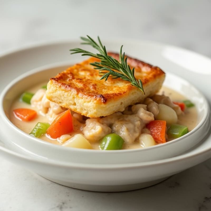 Lightened-Up Creamy Chicken and Root Vegetable Pot Pie
