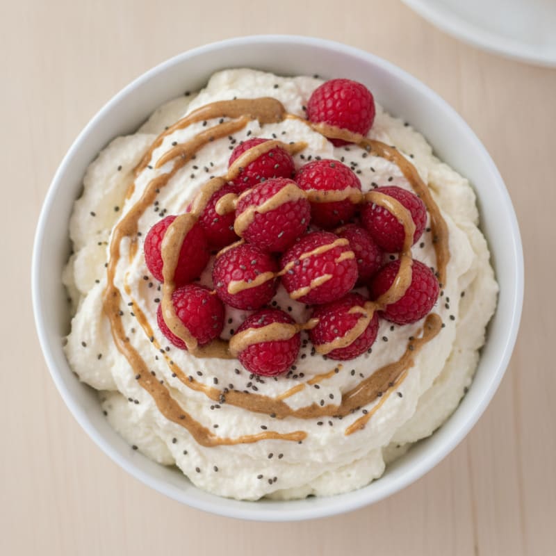 Greek Yogurt Protein Pudding with Berries