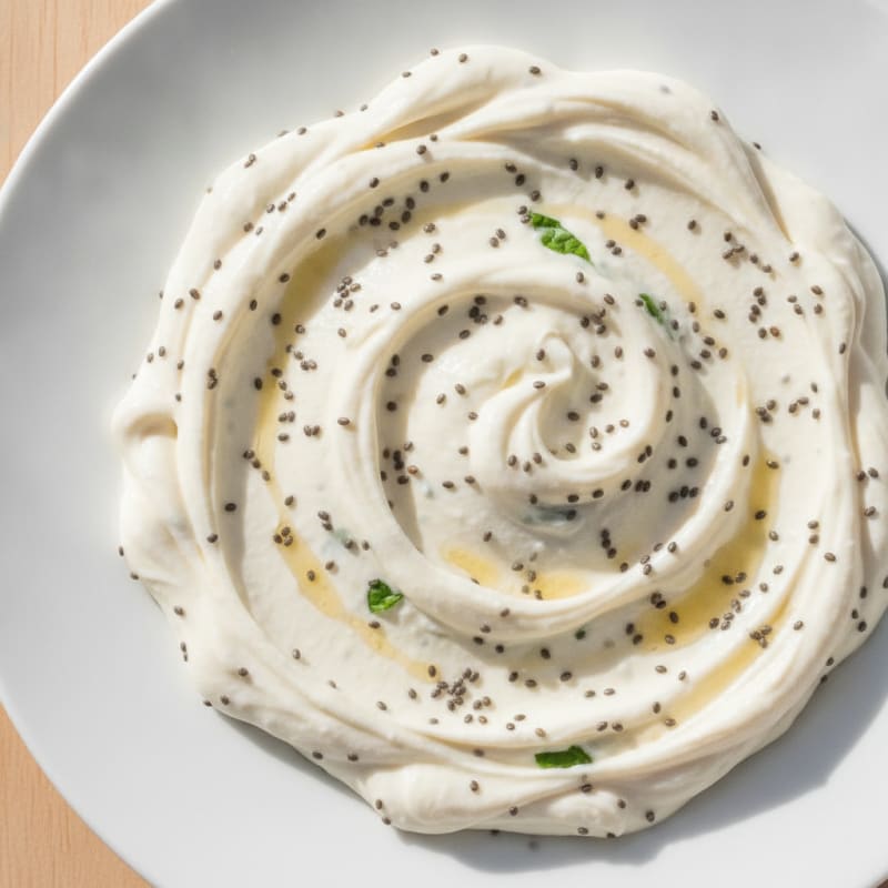 Silky Vanilla Protein Yogurt with Chia Seeds