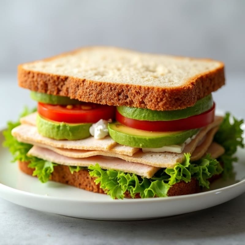 Healthy Turkey Club Sandwich