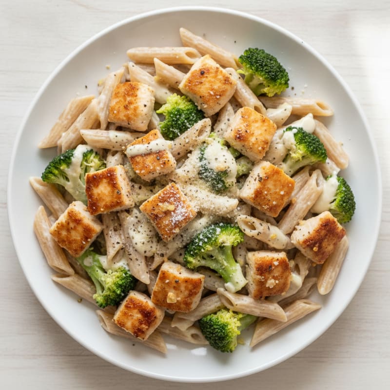 Garlic Parmesan Chicken Alfredo Pasta