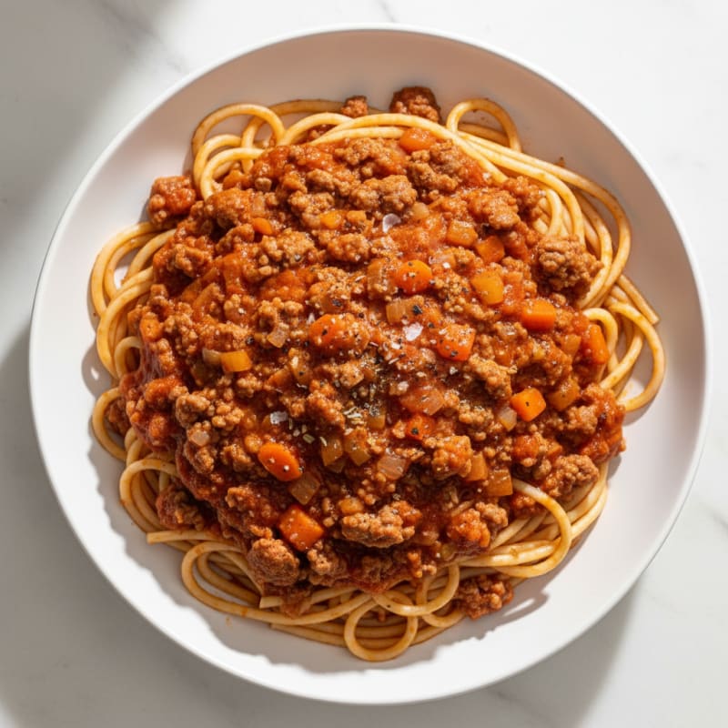 Classic Beef Bolognese with Spaghetti