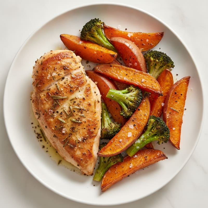 Roasted Chicken Breast with Sweet Potatoes