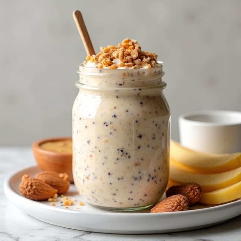 Protein-Packed Vanilla Almond Overnight Oats