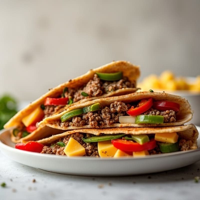 Lean Steak and Crispy Veggie Quesadillas