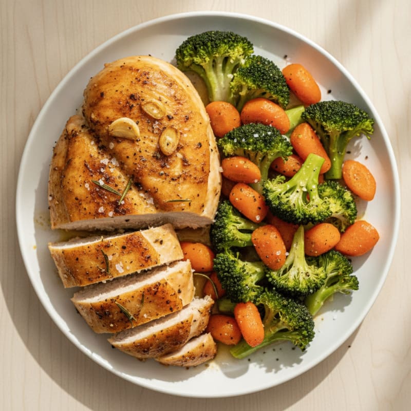 Garlic Herb Roasted Chicken with Vegetables