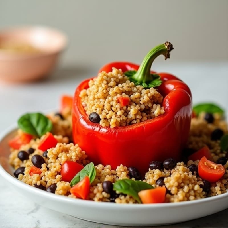 Protein-Packed Ground Turkey Stuffed Bell Peppers