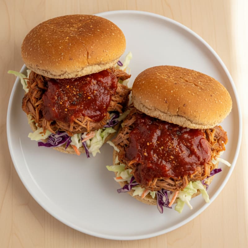 Slow-Cooked BBQ Pulled Pork Sandwiches