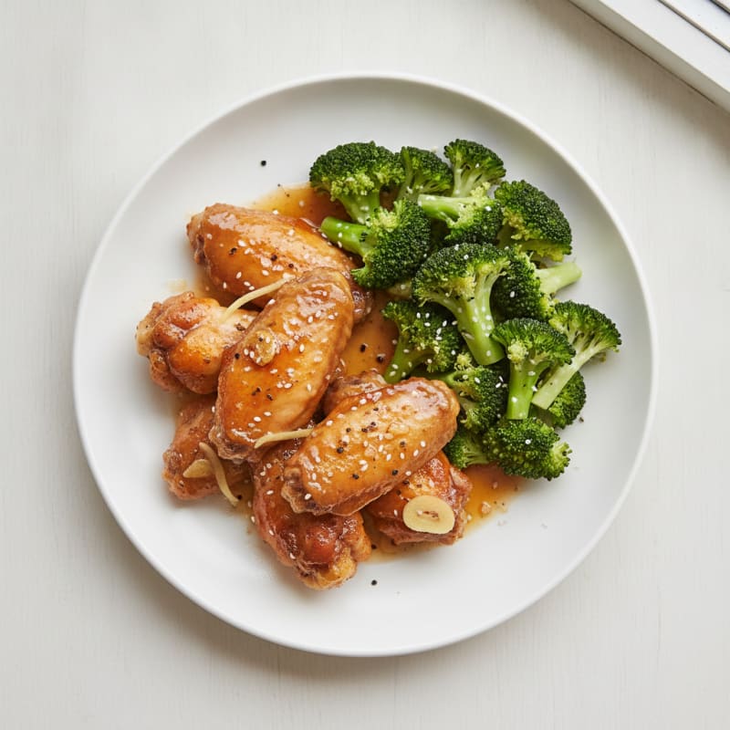 Honey-Garlic Glazed Chicken Wings