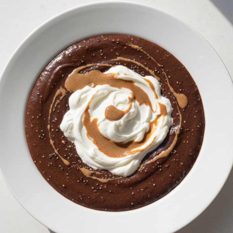 Silky Chocolate Protein Pudding with Greek Yogurt