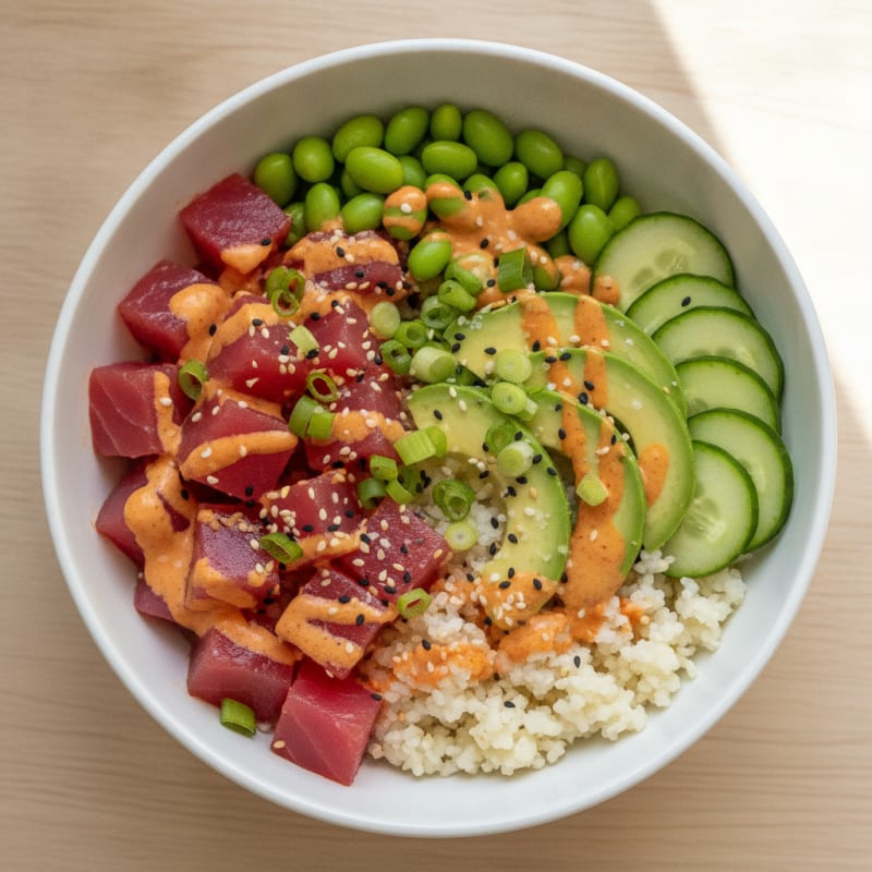 Spicy Tuna Poke Bowl