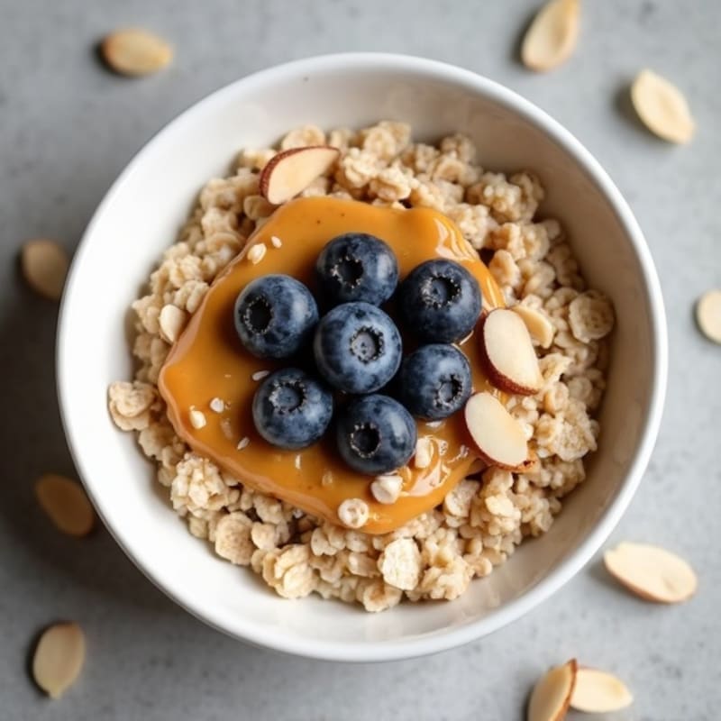 Protein-Packed Vanilla Almond Oatmeal Bowl