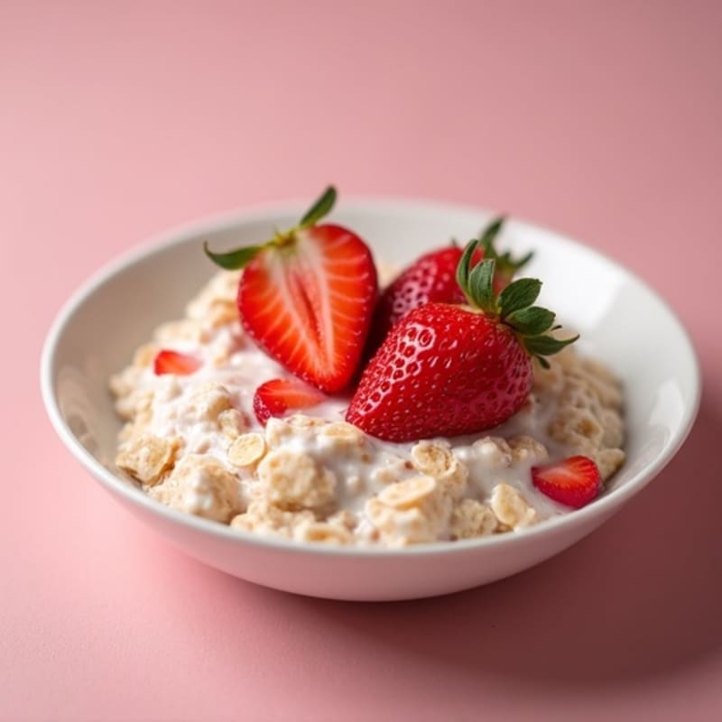 Creamy Strawberry Shortcake Overnight Oats