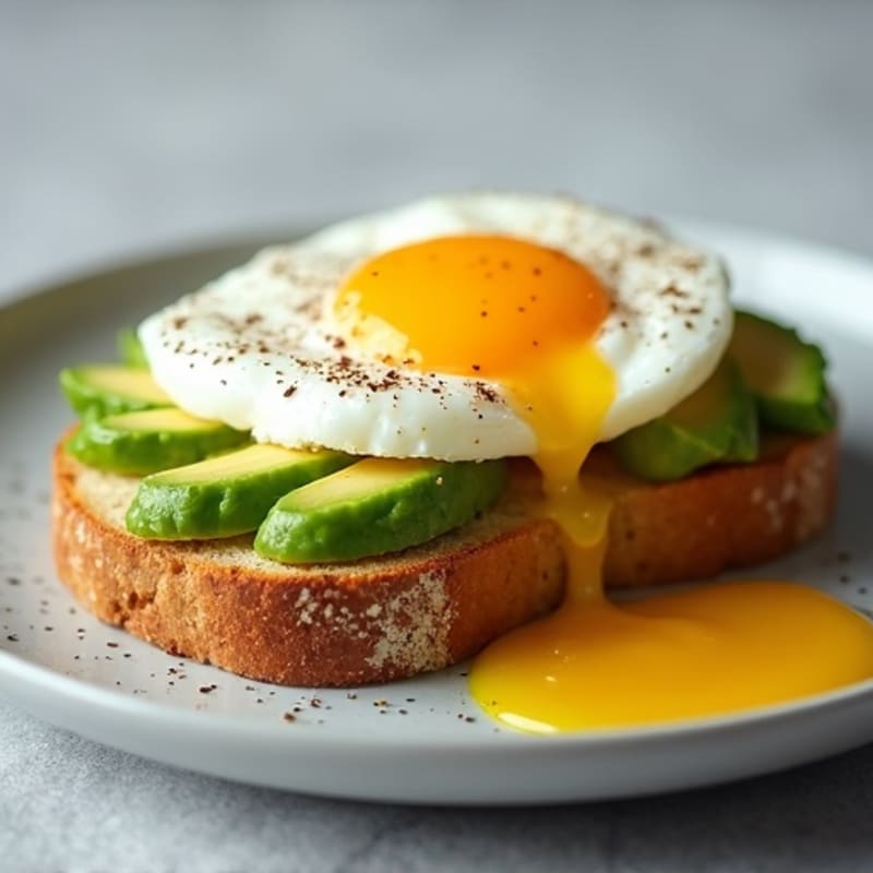 Fresh Avocado Toast with Jammy Eggs