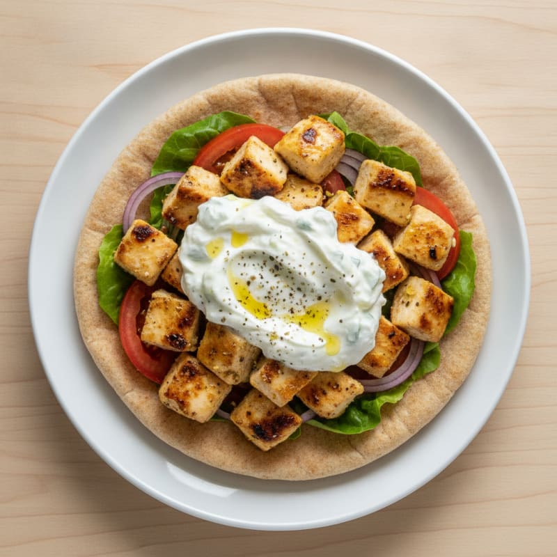 Chicken Souvlaki Pita Wrap