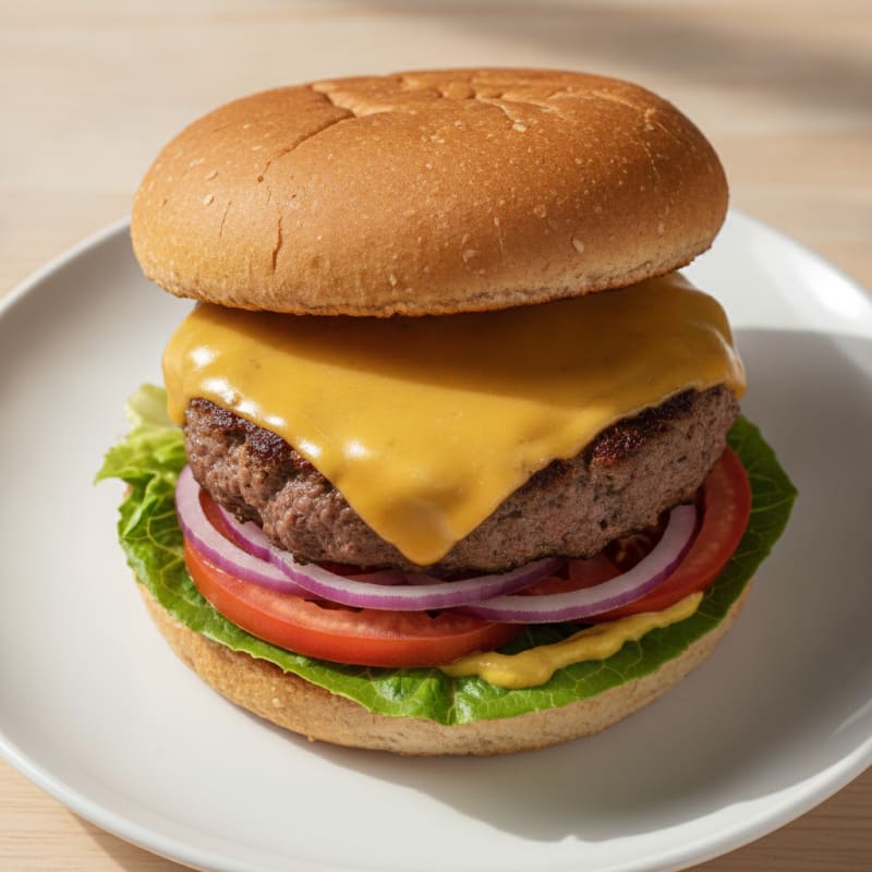 Classic Beef Burger with Cheddar